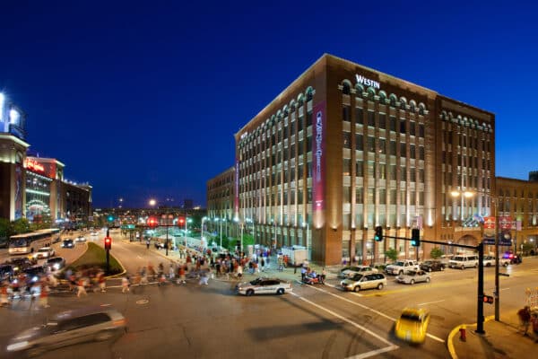 the westin hotel building exterior restored by trivers architectural firm