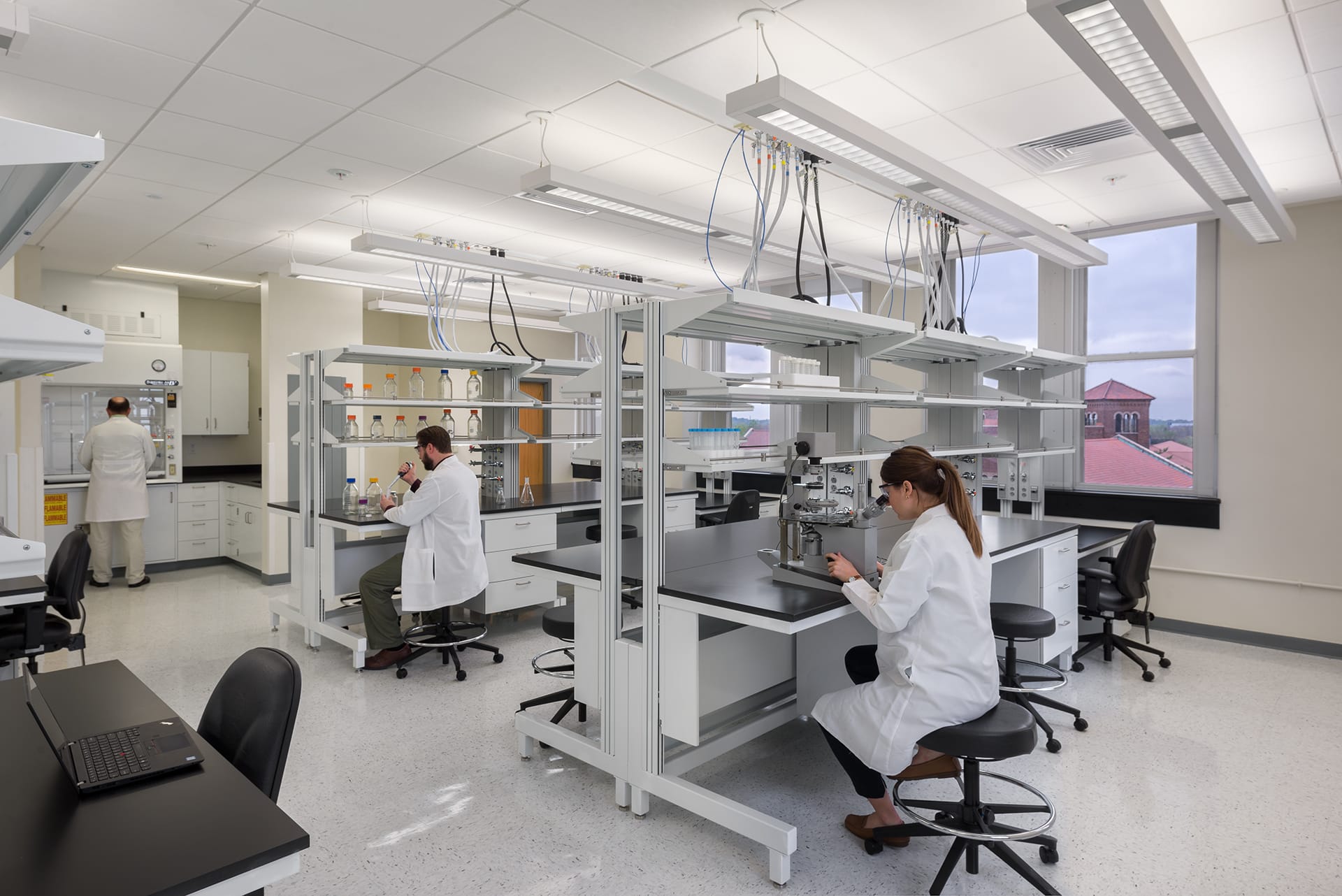 washington university school of medicine cell biology lab designed by trivers architectural firm