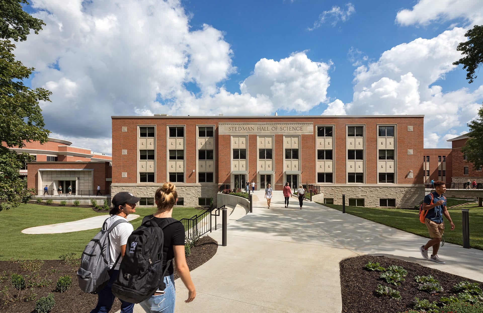 exterior of central methodist university science building renovated by trivers architectural firm