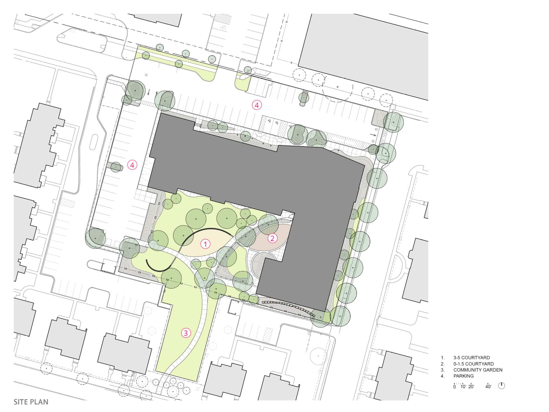 flance early childhood school site plan designed by trivers firm