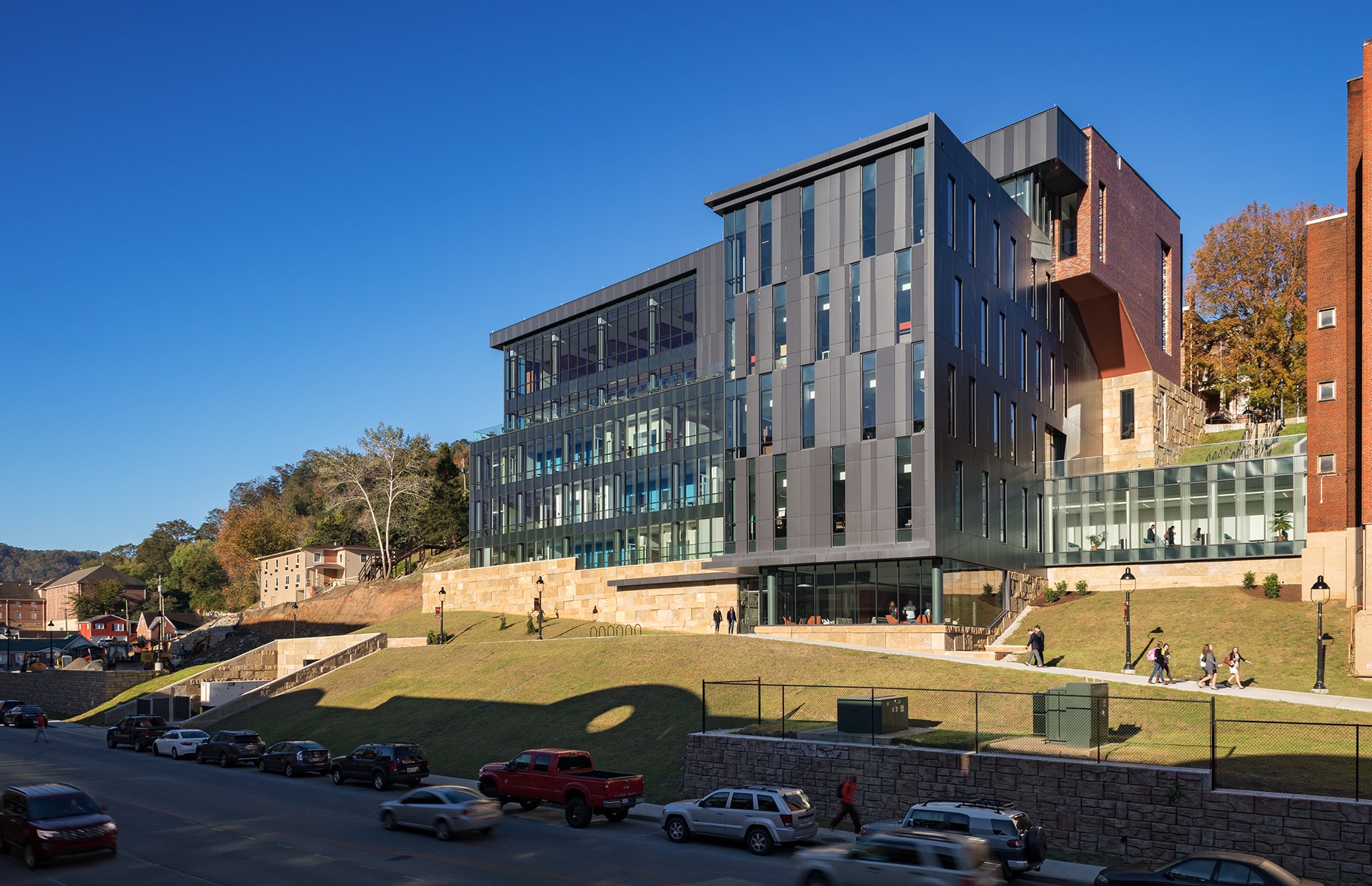 exterior of university of pikeville health professions building designed by trivers architectural firm