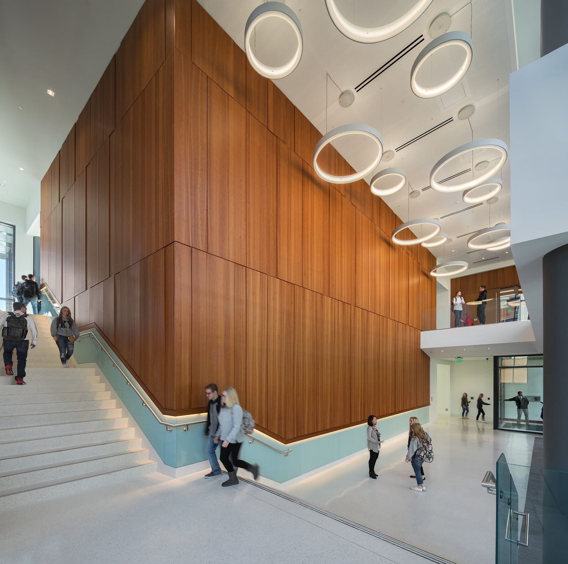 interior of university of pikeville health professions building designed by trivers architectural firm