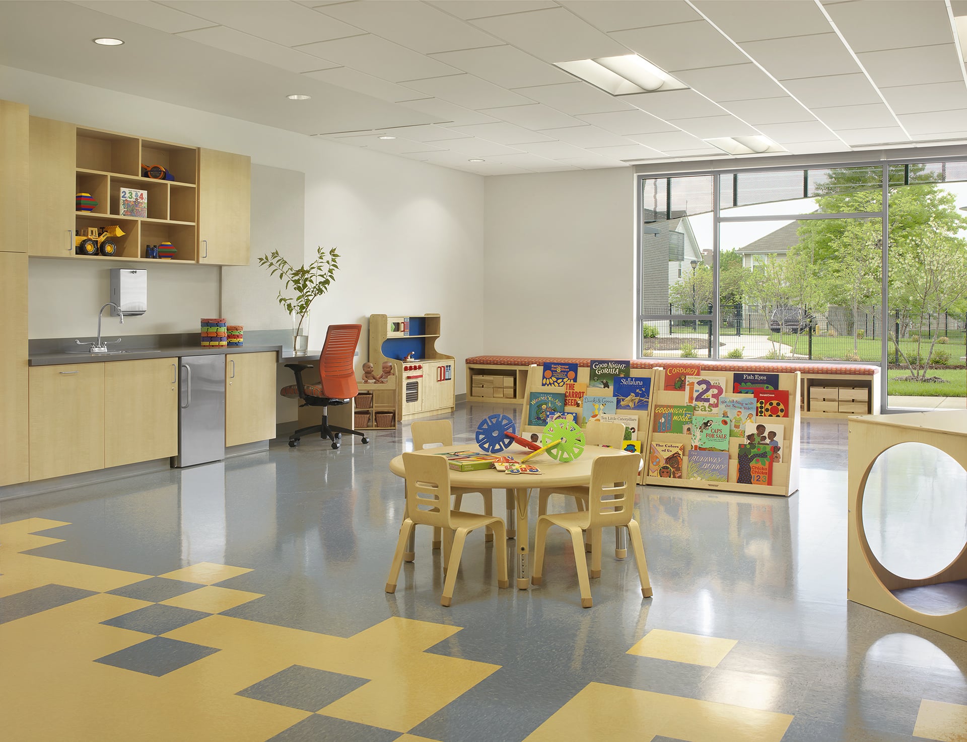 classroom of early childhood school designed by trivers architectural firm