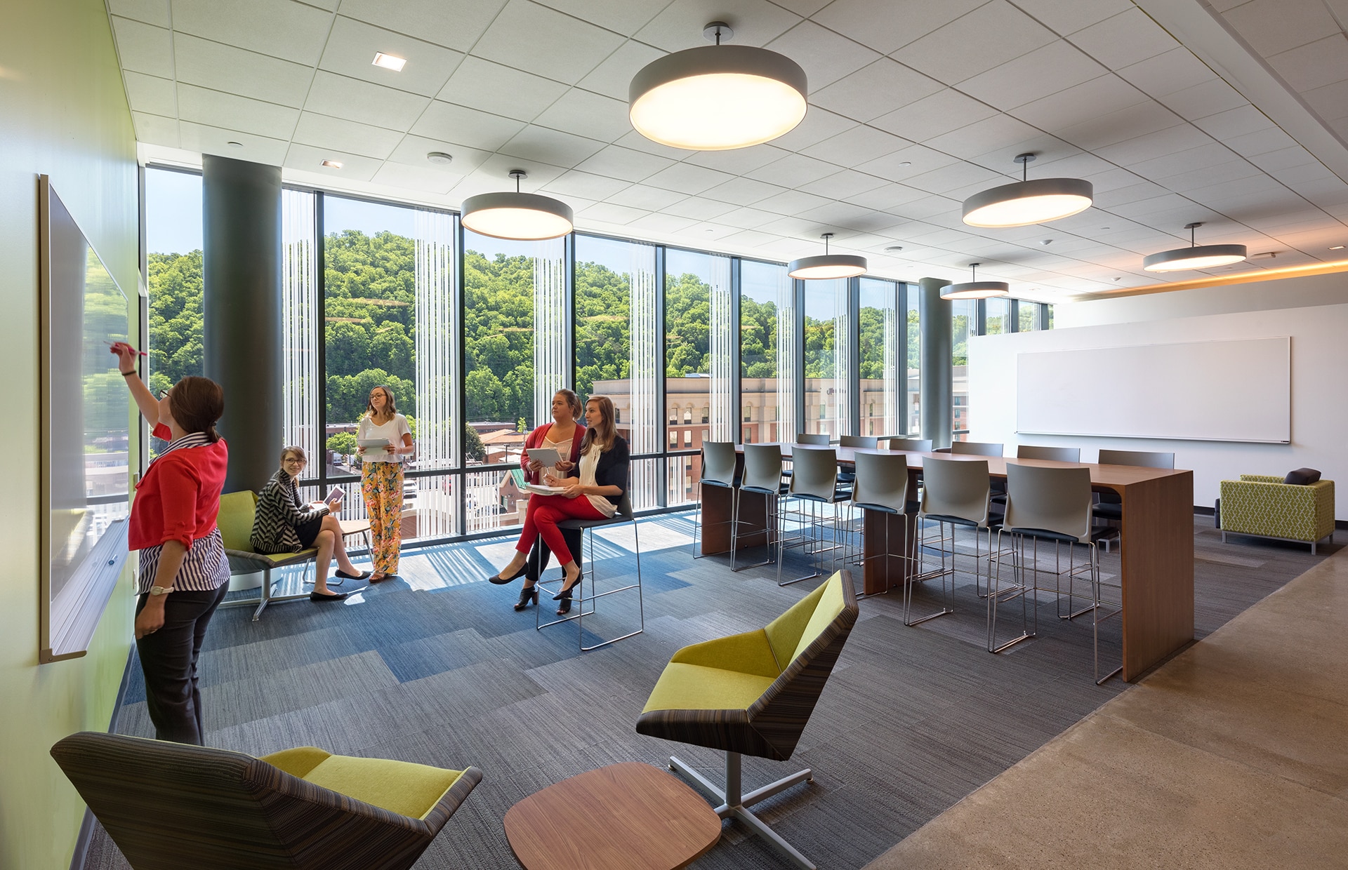interior of university of pikeville health professions building designed by trivers architectural firm in st. louis