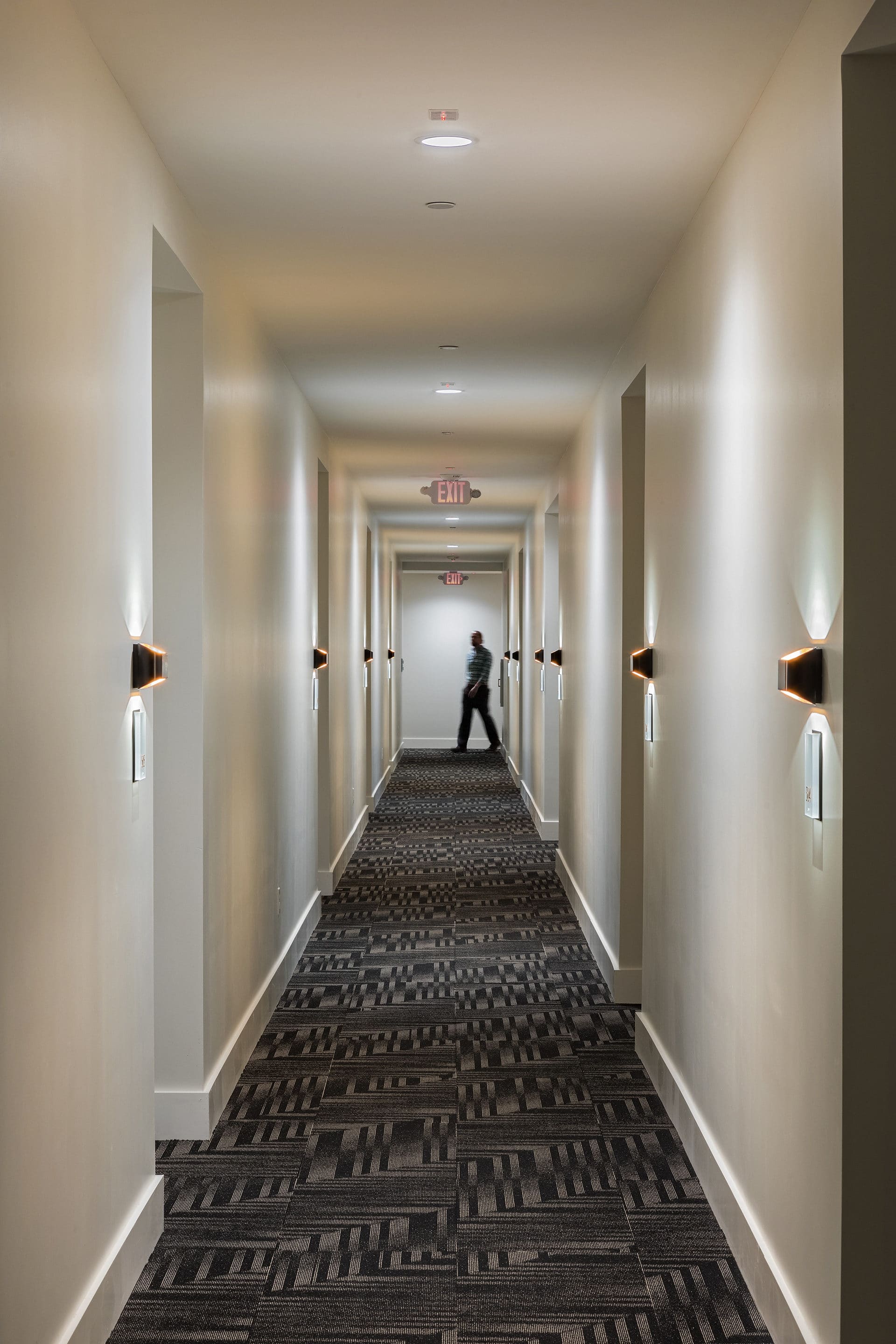 euclid building interior corridor designed by trivers architectural firm in st. louis
