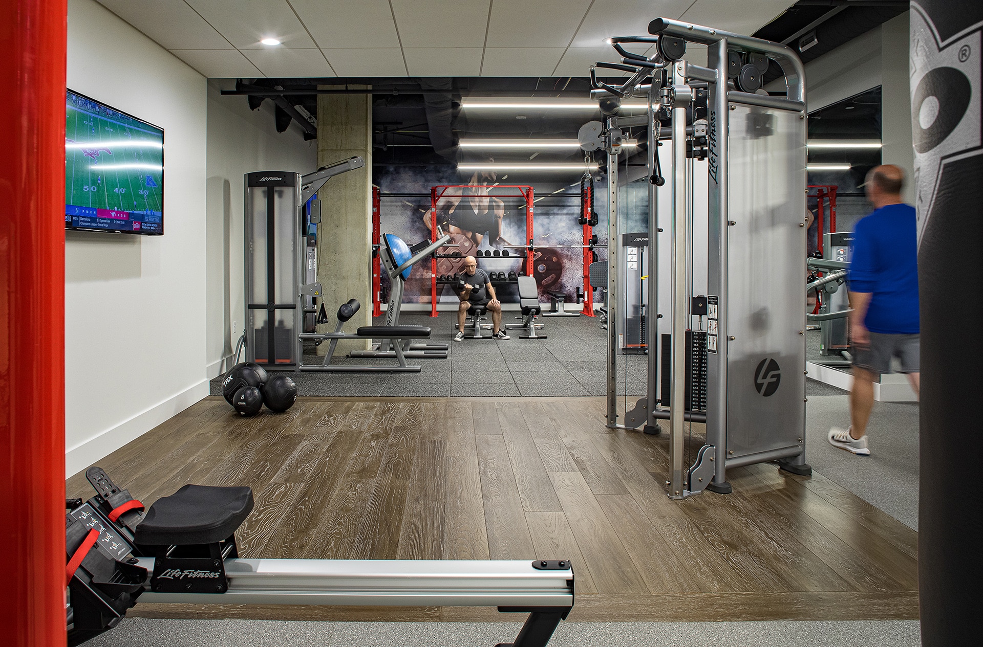 The Euclid Apartments Interior Gym Designed by Trivers Architectural Firm
