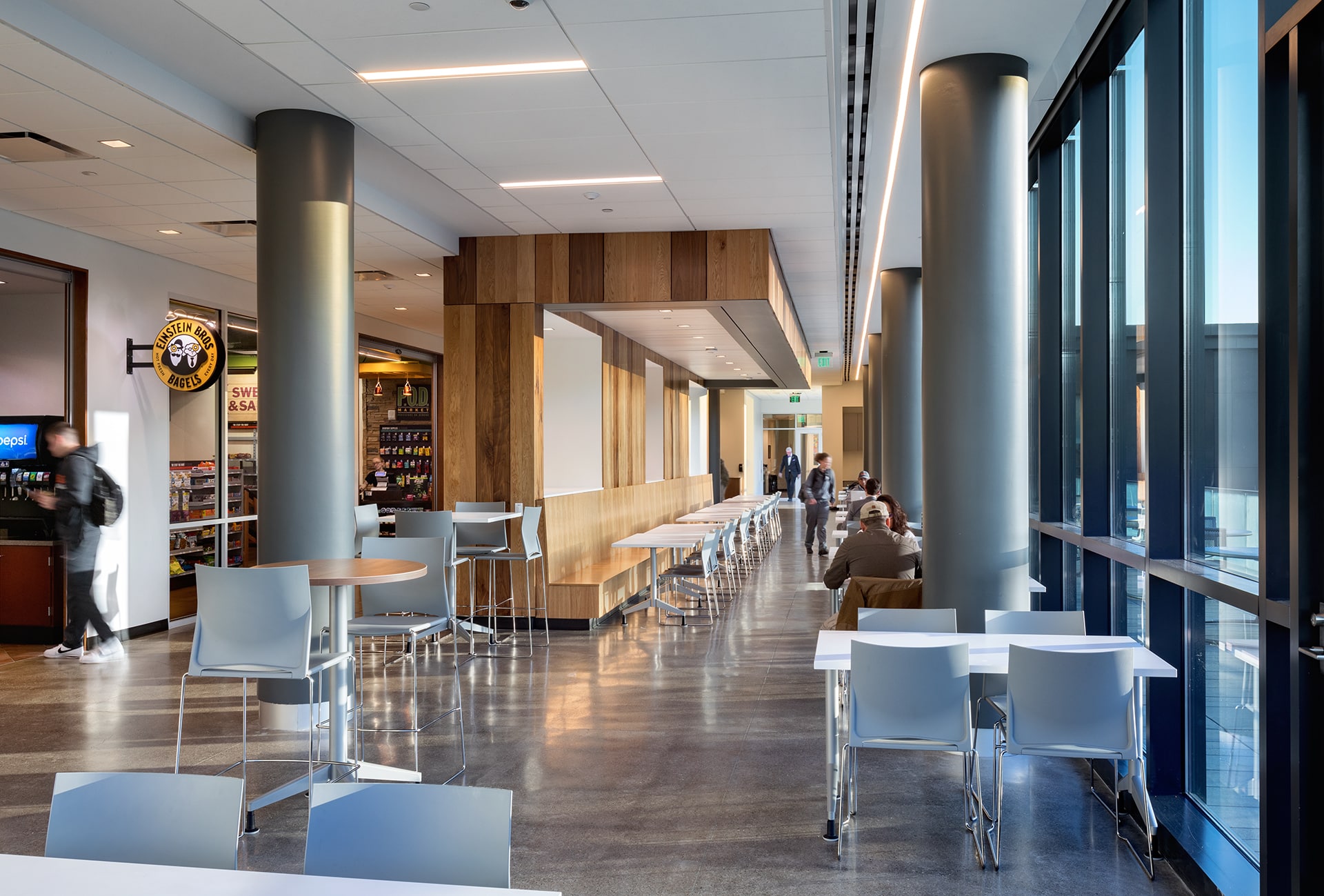 interior of university of pikeville health building designed by trivers architectural firm in st. louis
