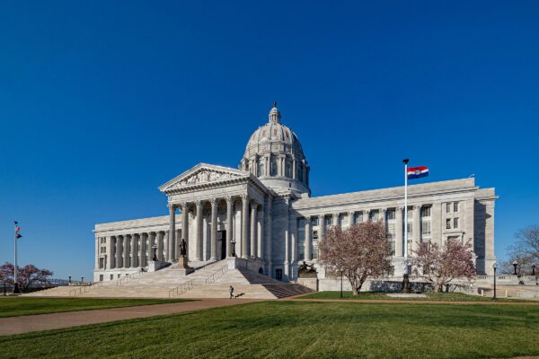 Exterior of Newly Renovated Missouri Capitol Building by Trivers Architectural Firm