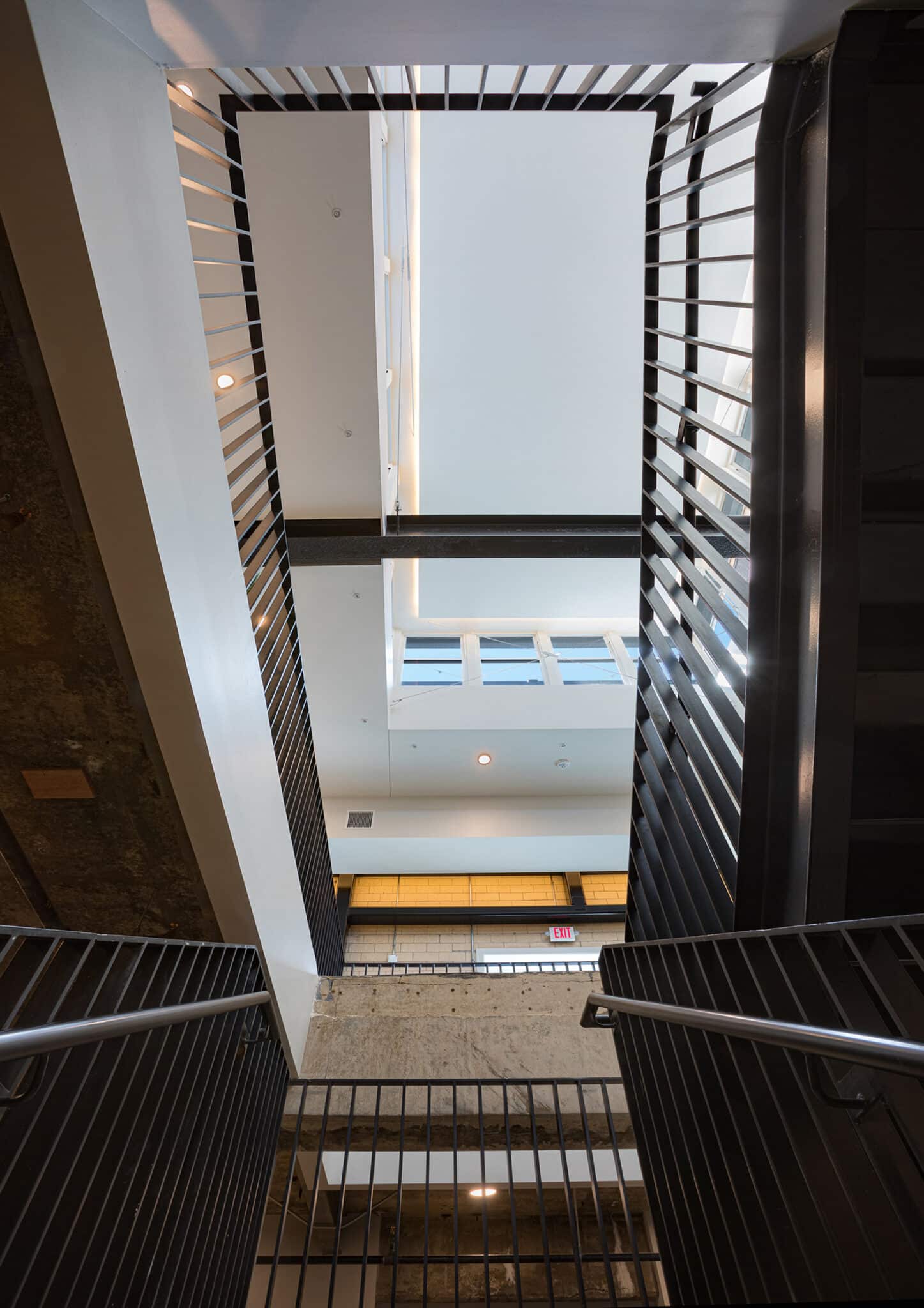 The Georgian Condo Stairs & Ceiling Designed by Trivers Architectural Firm
