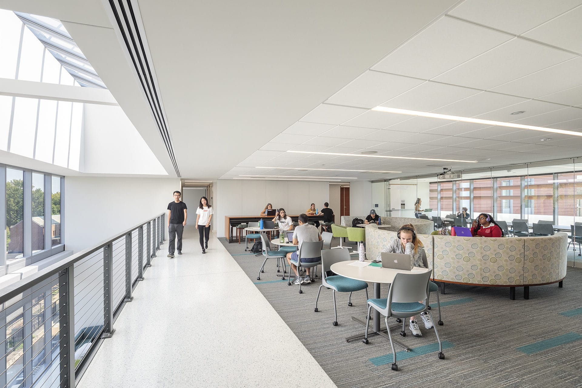 washington university bryan hall lounge designed by trivers architectural firm in st. louis