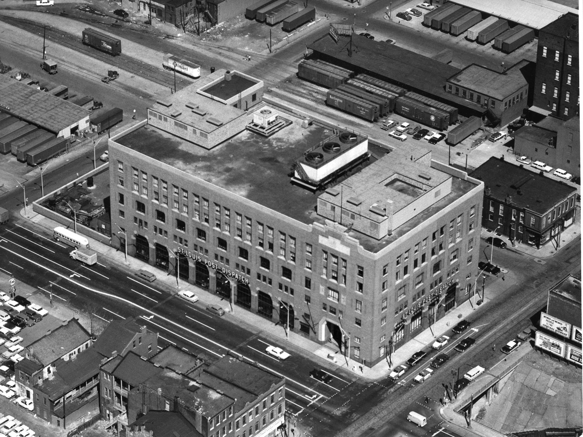 before exterior image of st. louis post dispatch building