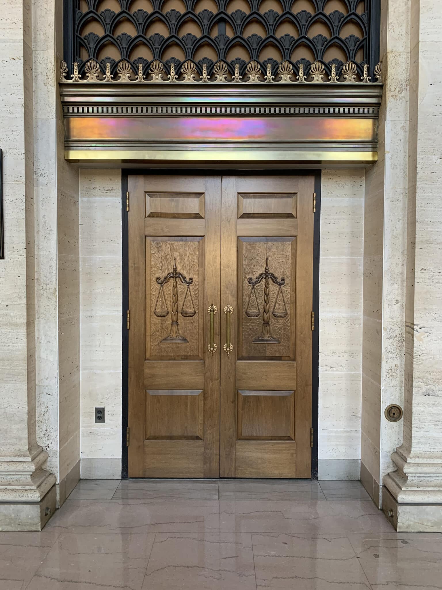 newly renovated courthouse building doors designed by trivers architects in st. louis
