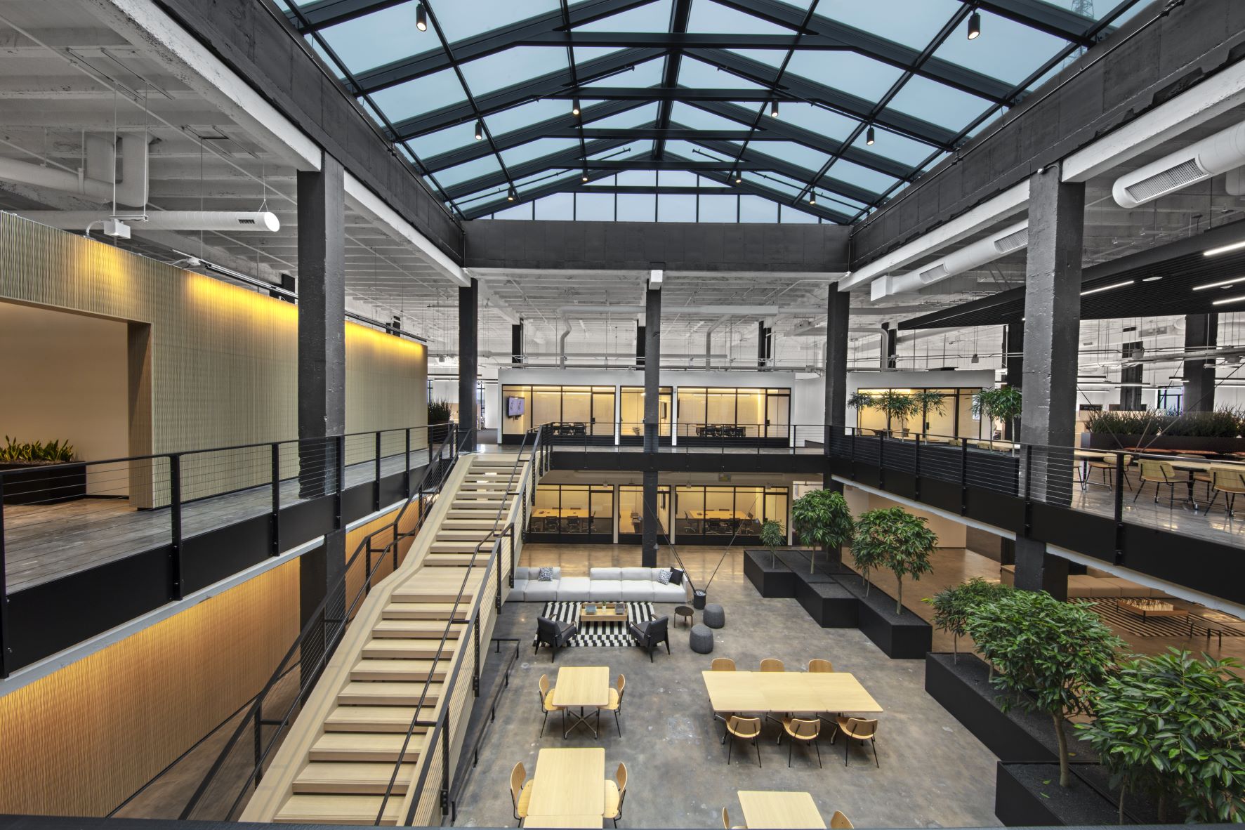 Modern Interior of St. Louis Post Dispatch Building Designed by Trivers Architecture Firm