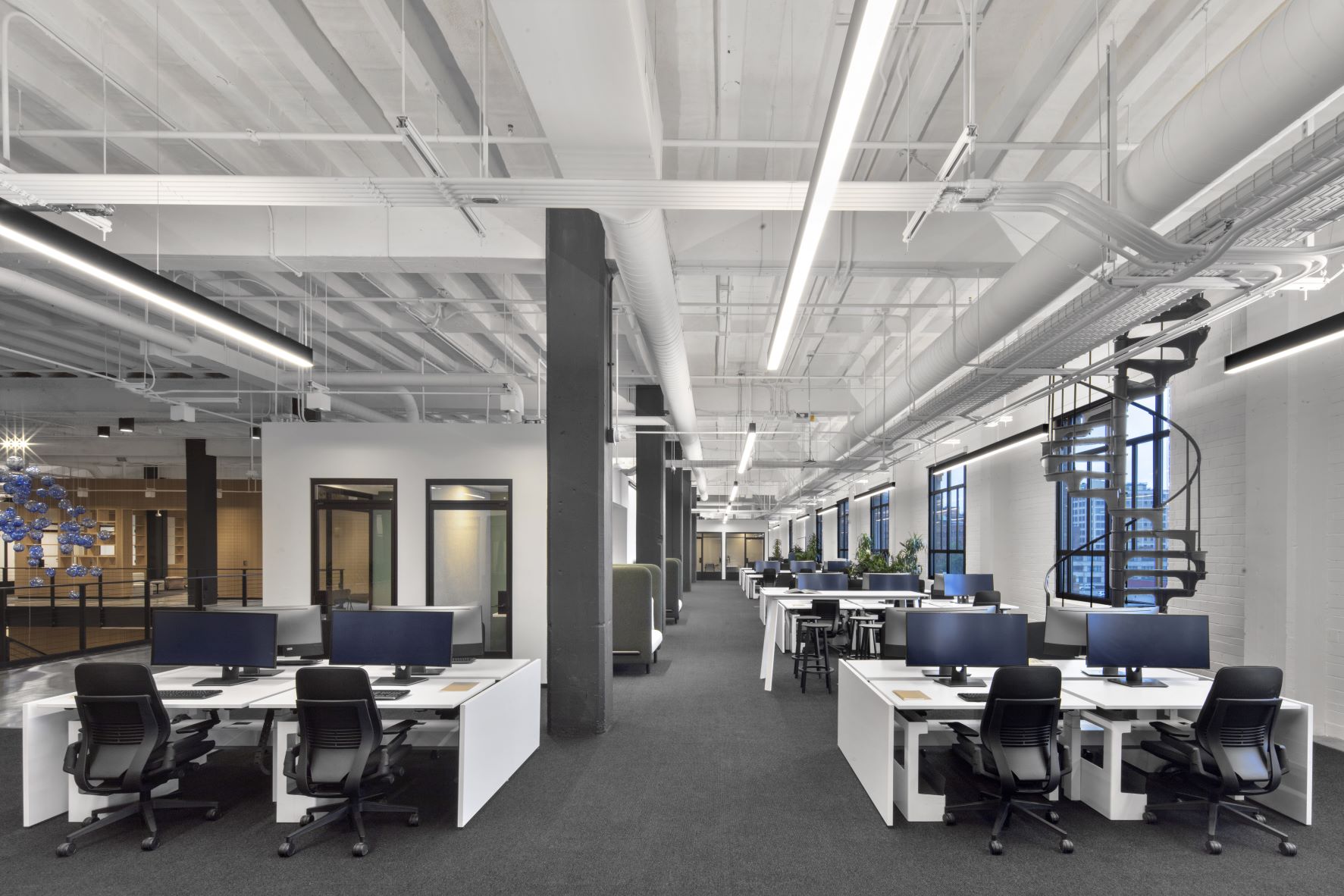 Modern Interior of St. Louis Post Dispatch Building Designed by Trivers Architecture