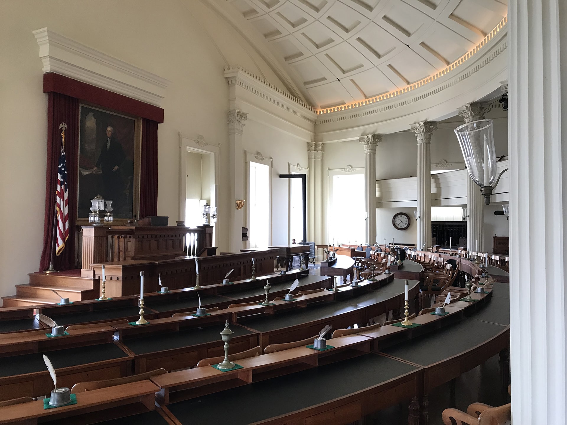 Interior of Old State MO Capitol Building Courtroom Renovated by Trivers Architectural Firm in St. Louis