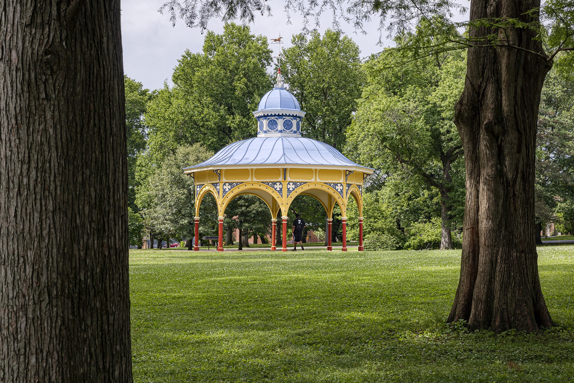 before image of old tower grove park pavilion