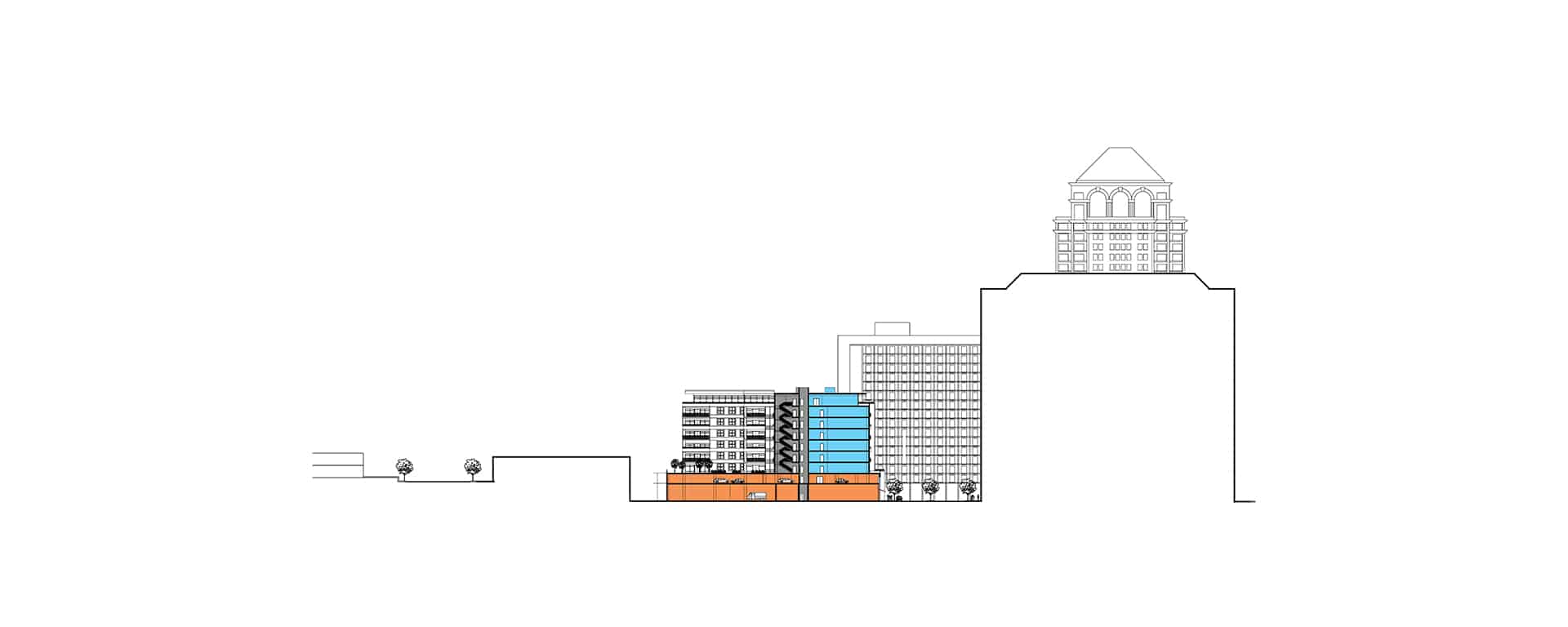 the crescent site plan designed by trivers architectural firm in st. louis