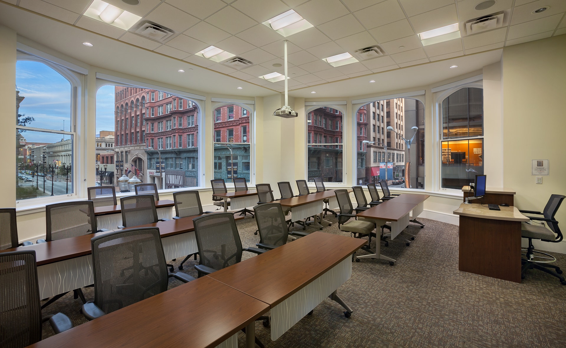 newly renovated webster classroom designed by trivers architectural firm in st. louis