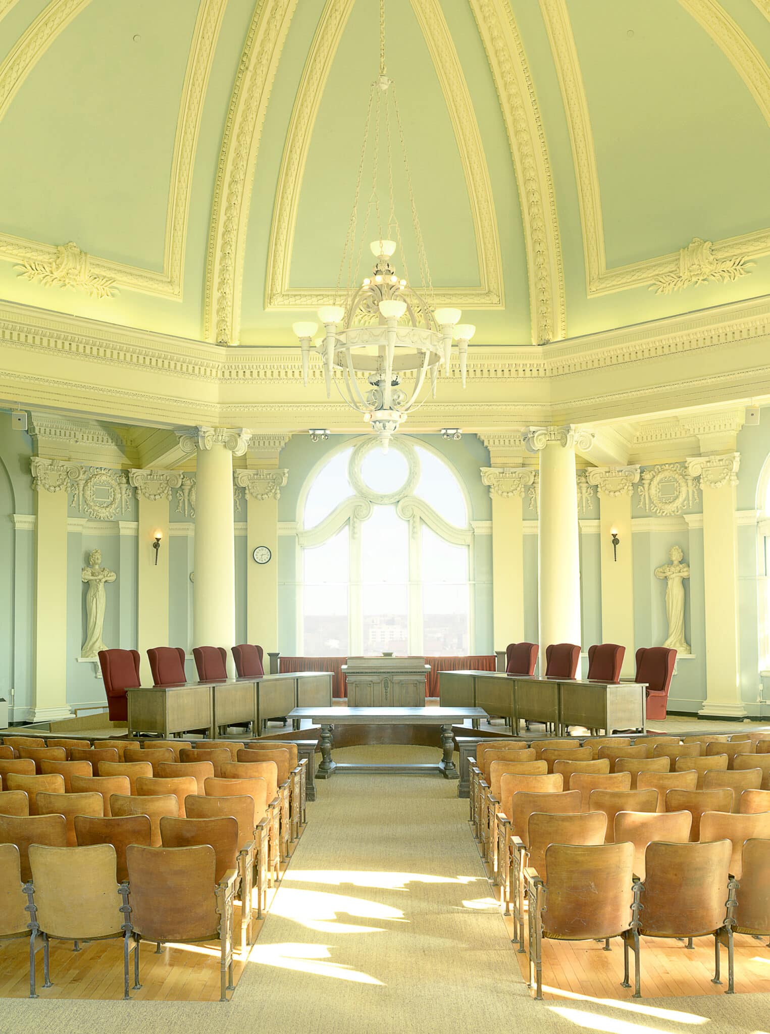 interior of city hall designed by trivers architectural firm in st. louis