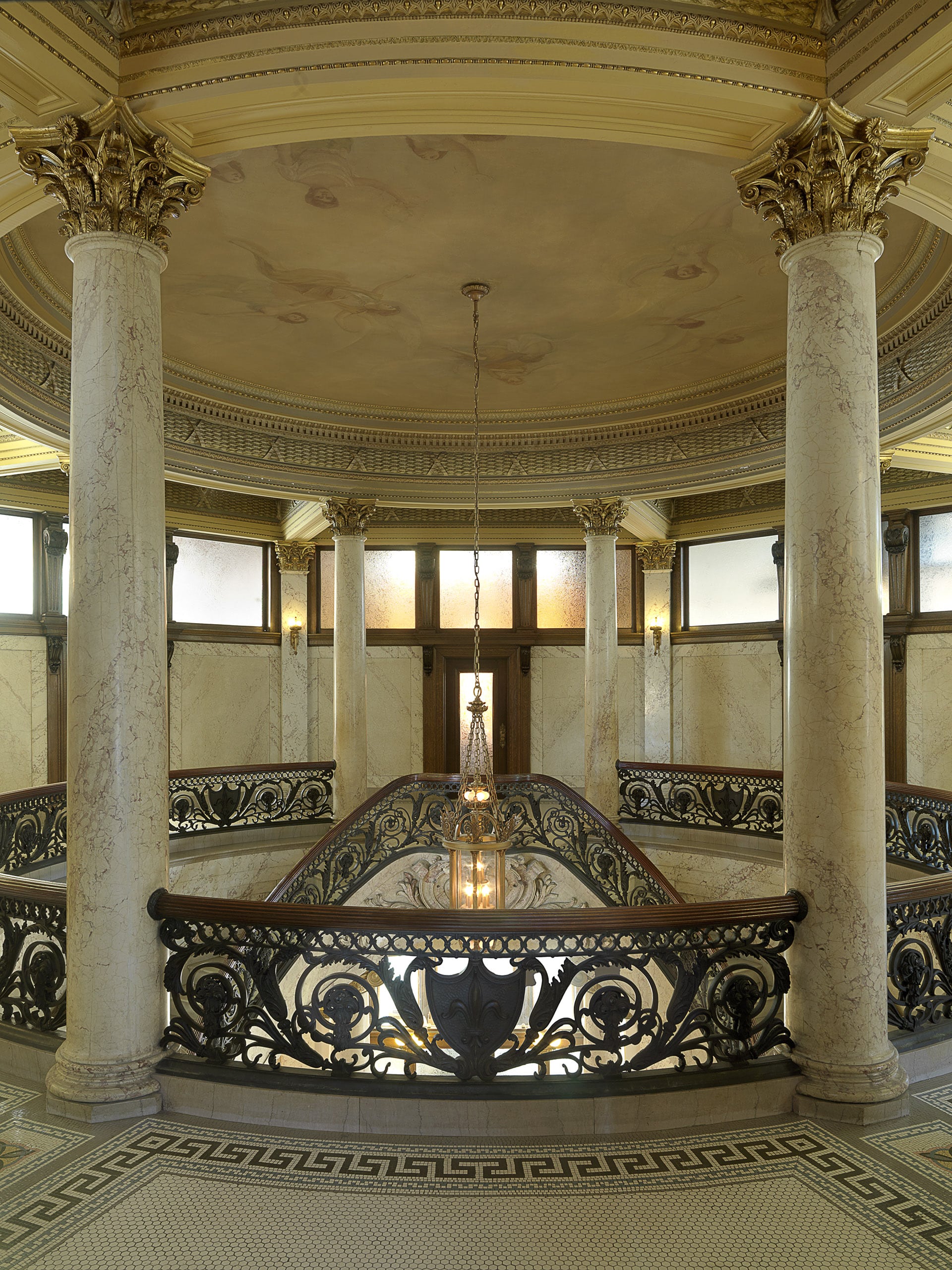 interior of city hall designed by trivers architectural firm in st. louis