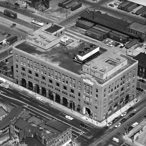 old st. louis post dispatch building exterior before trivers restoration