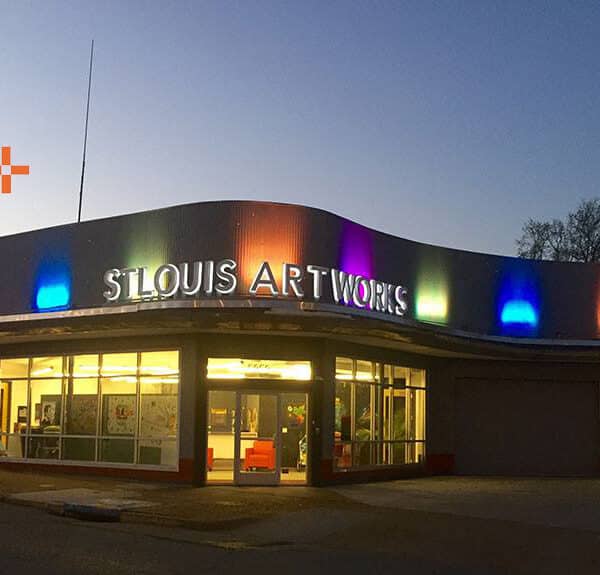 Exterior of St. Louis Artworks Building at 1+